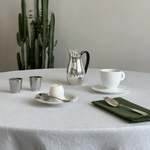 Льняные салфетки зеленые, набор из 2 шт