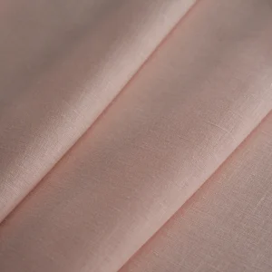 Льняная скатерть персиковая 140х240 см