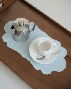 Фигурные салфетки голубые M, 2 шт