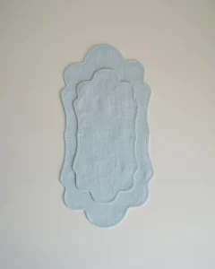 Фигурные салфетки голубые M, 2 шт