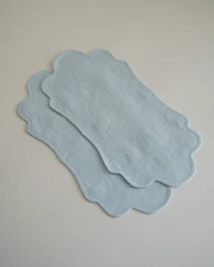 Фигурные салфетки голубые M, 2 шт