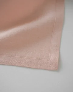 Льняные салфетки персиковые, набор из 2 шт