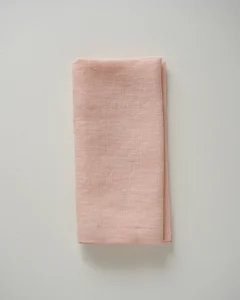 Льняные салфетки персиковые, набор из 2 шт