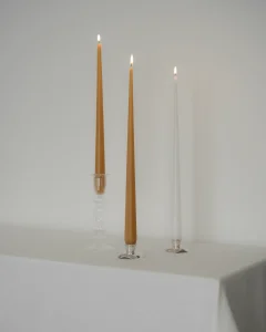 Свечи граненые медовые, 2 шт