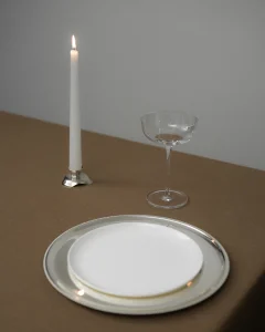 Льняная скатерть карамельная, 140х240 см