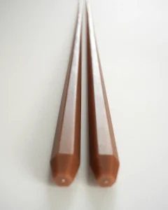 Свечи граненые темная карамель, 2 шт