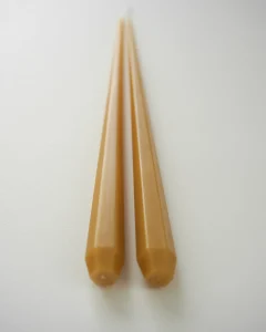 Свечи граненые медовые, 2 шт