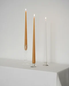 Свечи граненые медовые, 2 шт