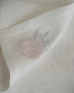 Льняные салфетки с аппликацией «мандарины», 2 шт