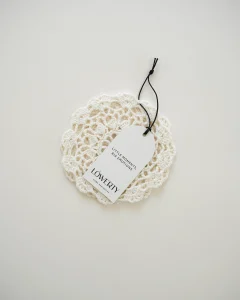 Вязаные ажурные костеры, набор из 2 шт