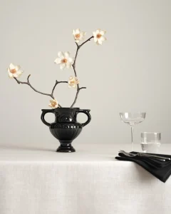 Льняная жаккардовая скатерть белая, 140х180см