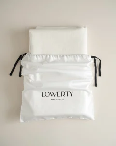 Льняная жаккардовая скатерть белая, 140х180см