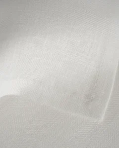 Льняные жаккардовые салфетки белые, 2 шт