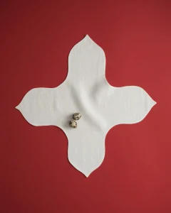 Салфетка «лепесток» для хлебной корзины белая