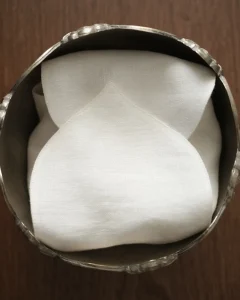 Салфетка «лепесток» для хлебной корзины белая